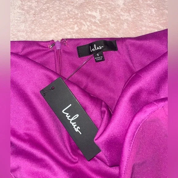 Lulus Pretty Flirtatious Purple Backless Midi Bodycon Dress - Size S - Picture 4 of 5